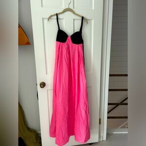 Commence bright pink maxi dress NWT size M